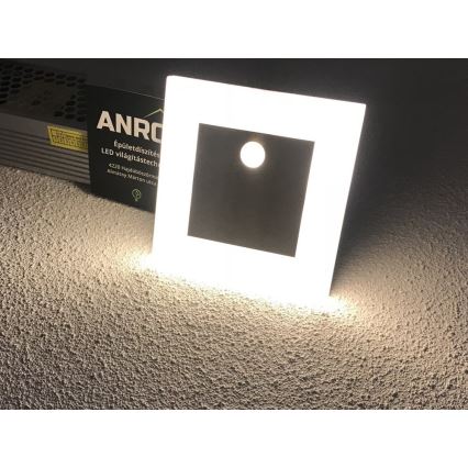 Iluminat scară LED APUS cu senzor LED/0,8W/12V 3000K