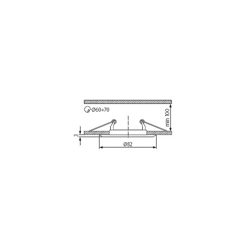 Kanlux 301 - Corp de iluminat tavan fals ARGUS 1xGX5,3/50W/12V