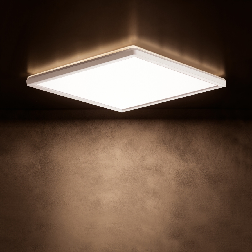 Plafonieră LED AZPO LED/12,3W/230V 3000/4000/6000K 22,5x22,5 cm IP54 alb