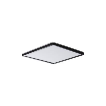 Plafonieră LED AZPO LED/12,3W/230V 3000/4000/6000K 22,5x22,5 cm IP54 neagră