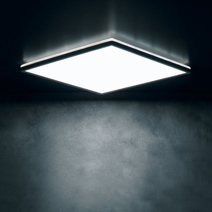 Plafonieră LED AZPO LED/12,3W/230V 3000/4000/6000K 22,5x22,5 cm IP54 neagră