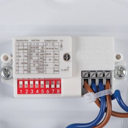 Plafonieră LED pentru baie cu senzor de mișcare și senzor crepuscular CORSO LED/12W/230V 3000/4000/6500K pr. 27,8 cm IP44