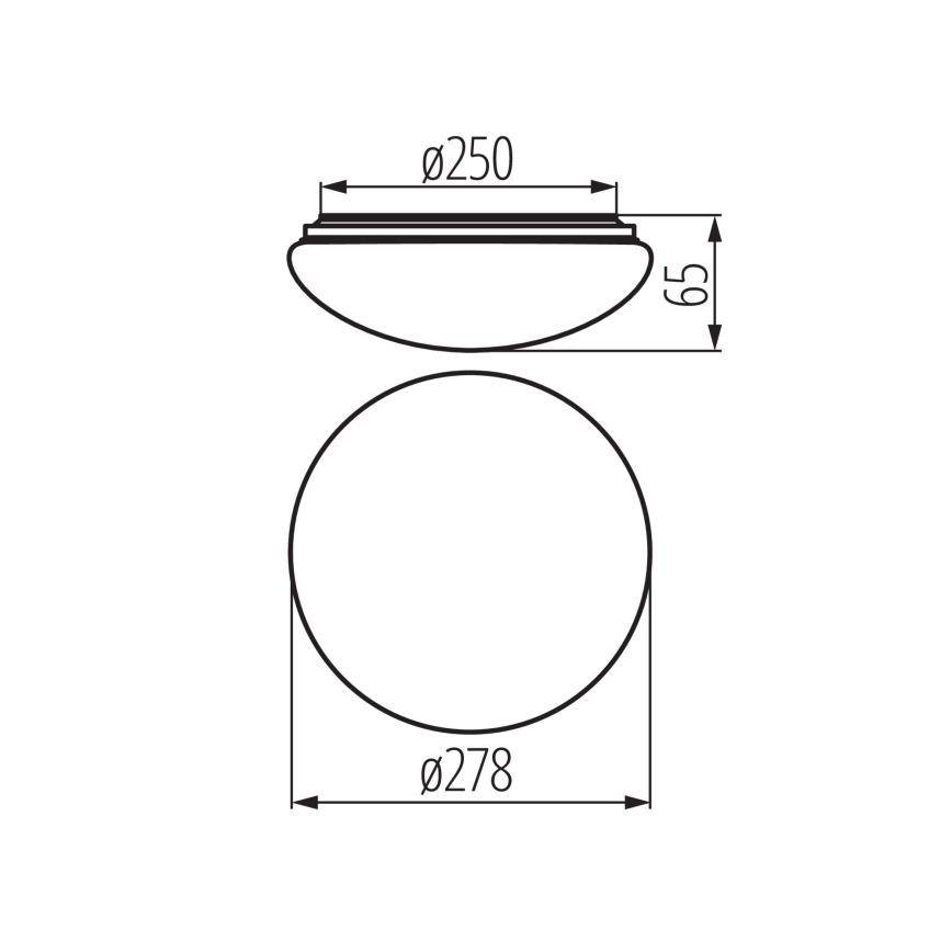 Plafonieră LED pentru baie cu senzor de mișcare și senzor crepuscular CORSO LED/12W/230V 3000/4000/6500K pr. 27,8 cm IP44