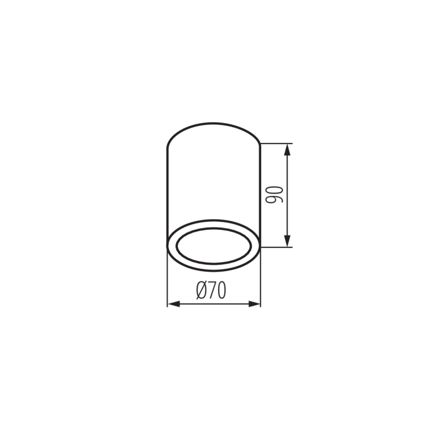 Corp de iluminat tip spot pentru exterior AQILO 1xGU10/7W/230V IP65 negru