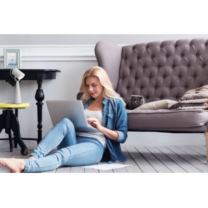 Lampă de masă LARATA 1xE27/5W/230V albă