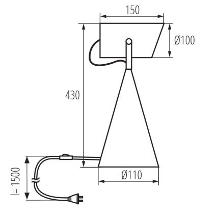 Lampă de masă LARATA 1xE27/5W/230V albă