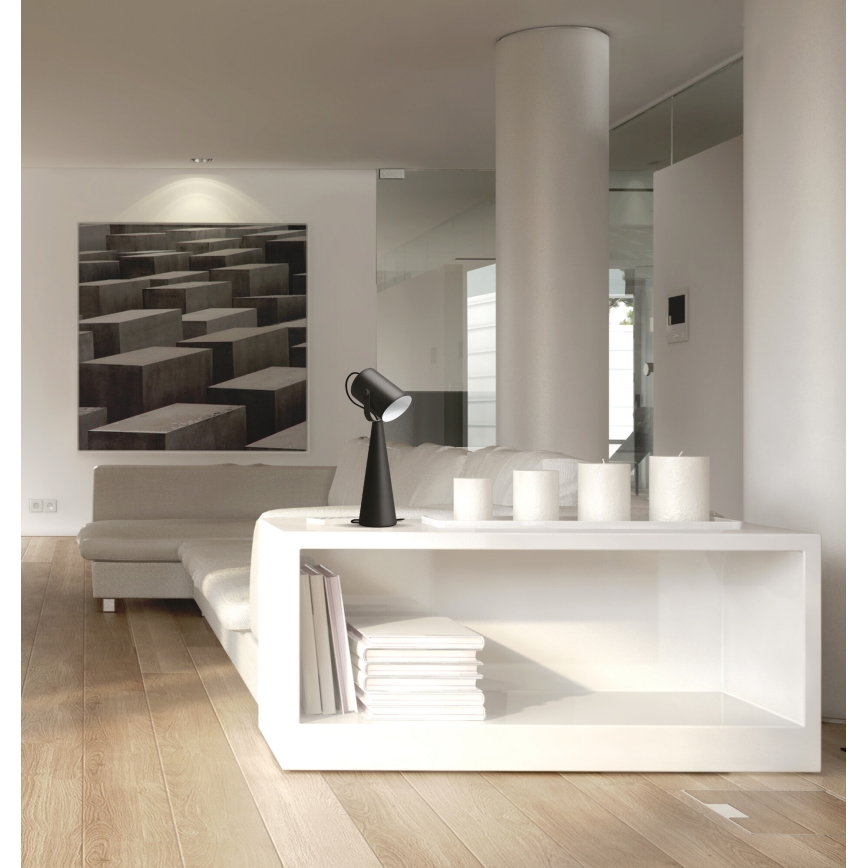 Lampă de masă LARATA 1xE27/5W/230V, neagră