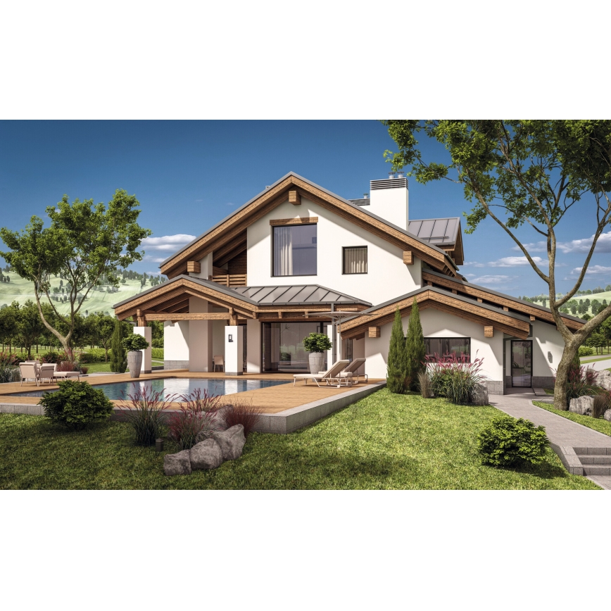 Aplica de perete pentru exterior PEVO, 1xGX53/11W/230V, IP44, antracit