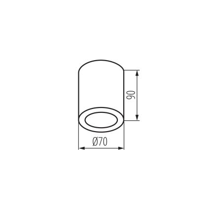 Spot pentru baie AQILO 1xGU10/7W/230V IP65 bej