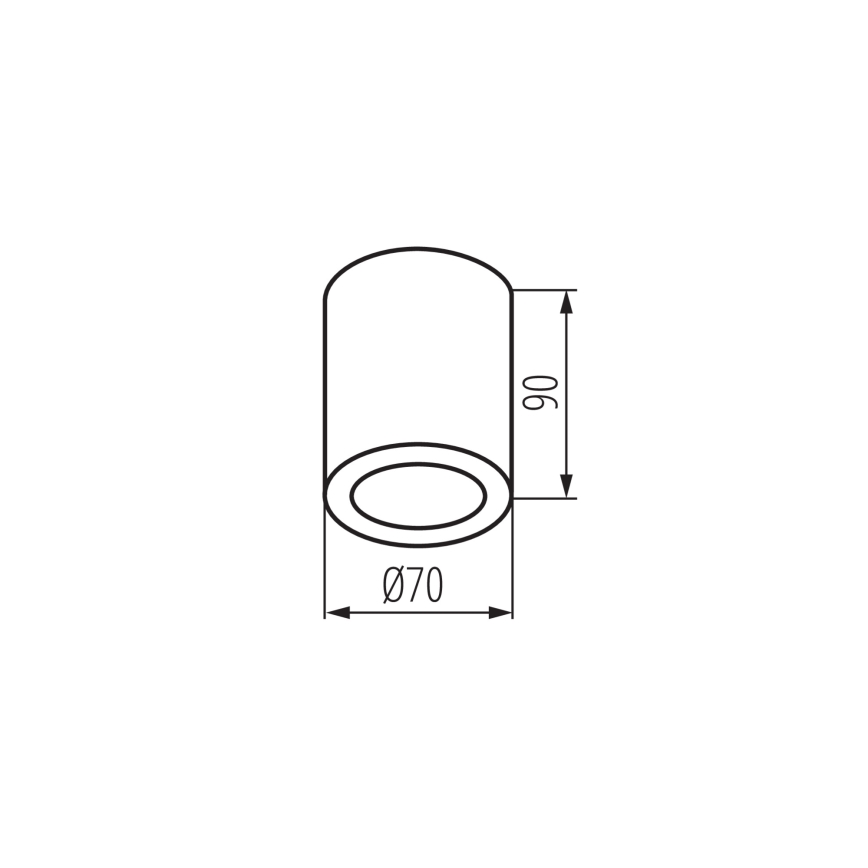 Spot pentru baie AQILO 1xGU10/7W/230V IP65 bej