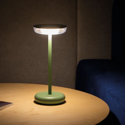 Lampă LED reîncărcabilă reglabilă FLUXY LED/1,7W/1800 mAh IP44 verde
