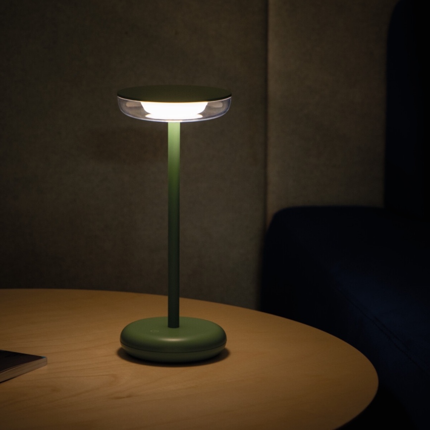 Lampă LED reîncărcabilă reglabilă FLUXY LED/1,7W/1800 mAh IP44 verde