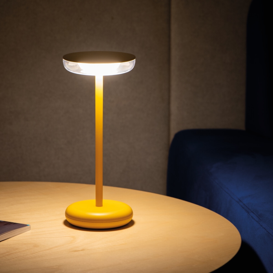 Lampă LED reîncărcabilă reglabilă FLUXY LED/1,7W/1800 mAh IP44 galbenă