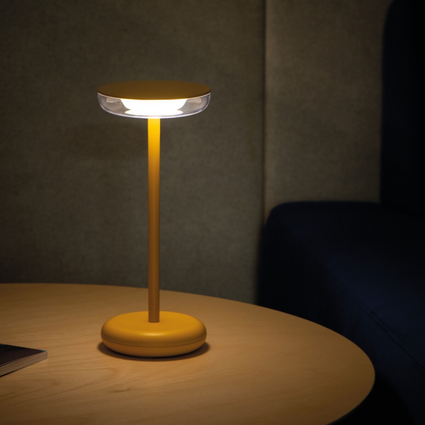 Lampă LED reîncărcabilă reglabilă FLUXY LED/1,7W/1800 mAh IP44 galbenă