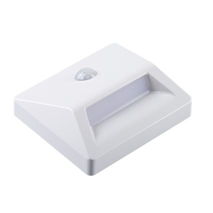 Corp de iluminat LED încastrat cu senzor de mișcare și senzor de crepuscul IRS LED/0,3W/3xAAA IP54 alb