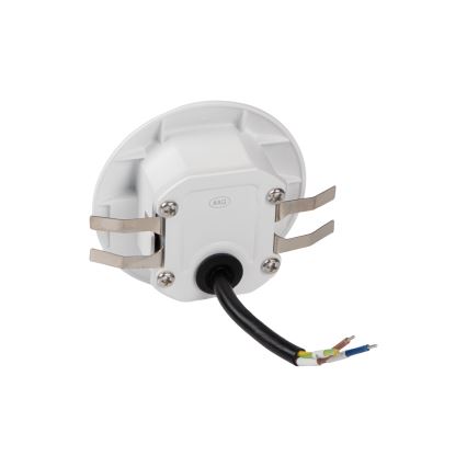 Aplica LED pentru scări EXIN, 2,5 W, 230 V, 3000 K, IP65, albă, rotundă