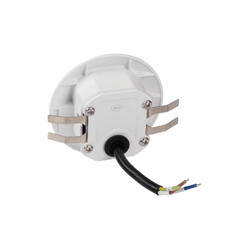 Aplica LED pentru scări EXIN, 2,5 W, 230 V, 3000 K, IP65, albă, rotundă