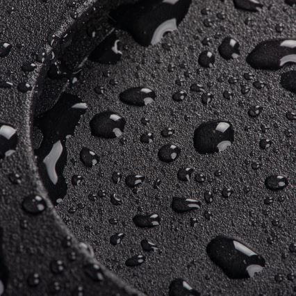 Aplica LED pentru scări EXIN, cu senzor de mișcare și crepuscular, 2,5W, 230V, 3000K, IP65, negru, design pătrat