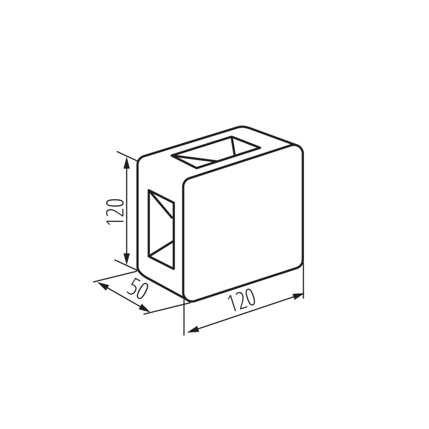 Aplica LED de exterior REFAZI, 6W, 230V, IP54, albă