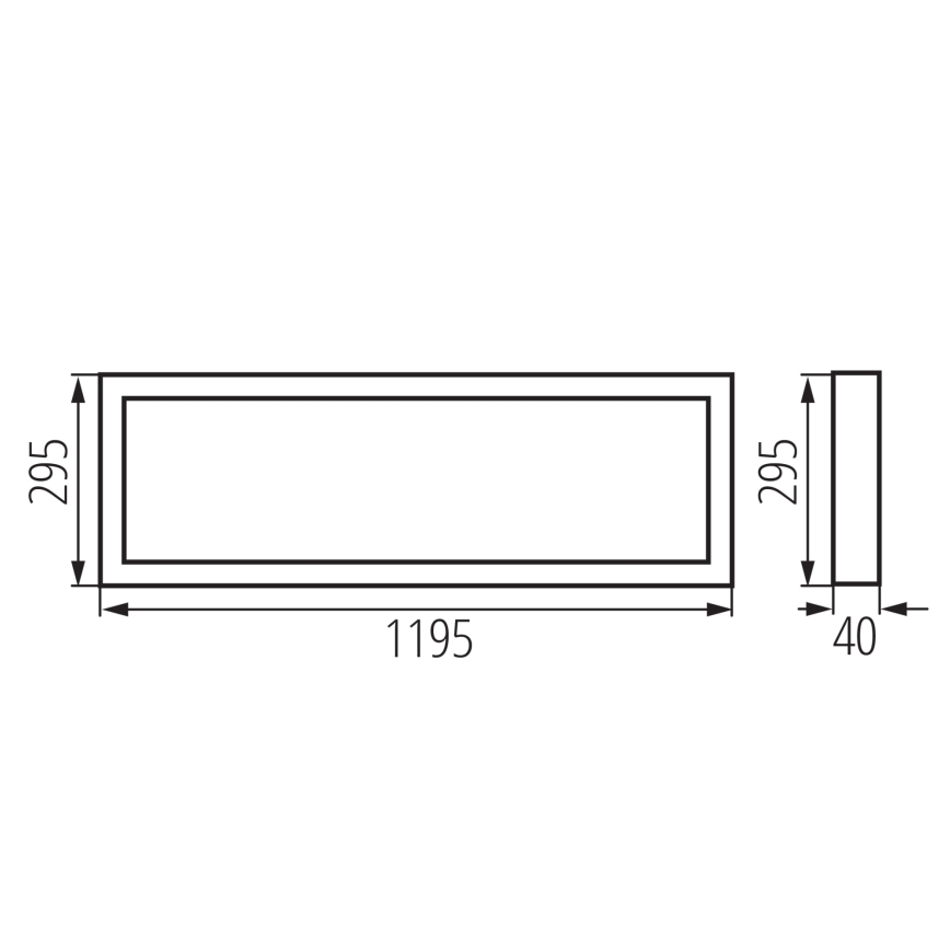 Panou LED aplicat BLINGO AIO LED/40W/230V 3000/4000/6500K 120x30 cm CRI 90
