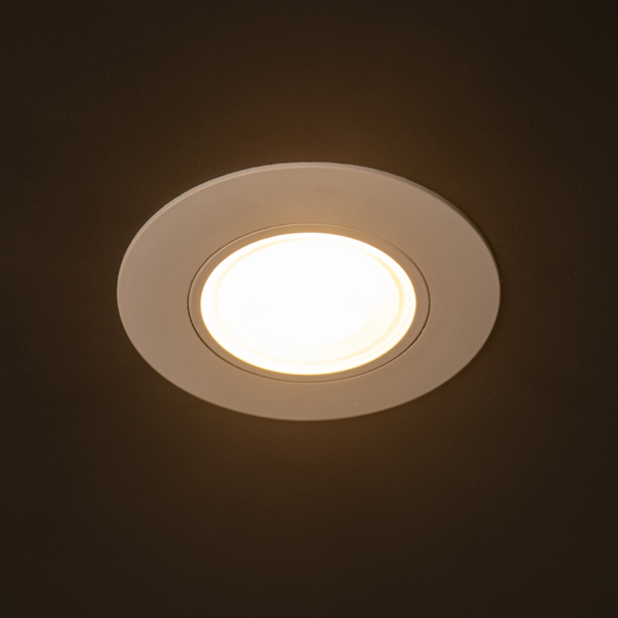 Plafonieră LED încastrată FIZU, 4W, 230V, 3000/4000/6500K, alb