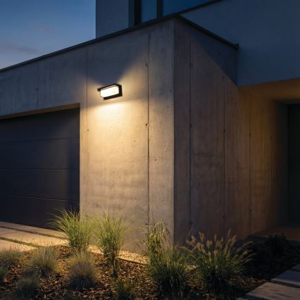 Aplica de perete LED pentru exterior LERTO LED/12W/230V IP54 neagră