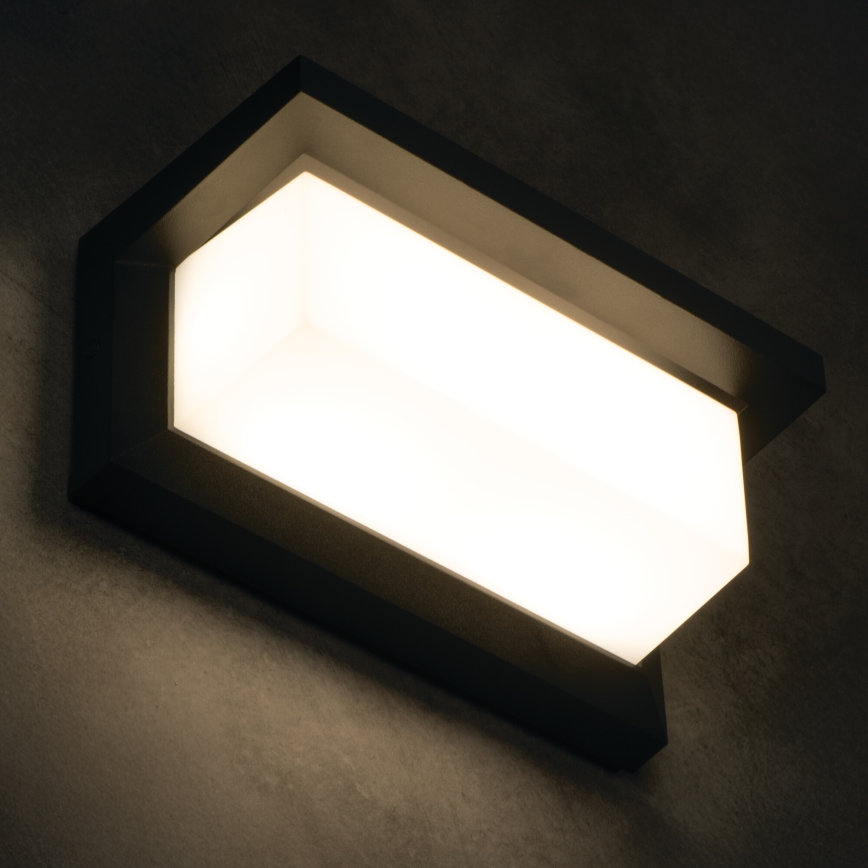 Aplica de perete LED pentru exterior LERTO LED/12W/230V IP54 neagră