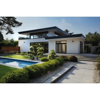 Aplică de perete pentru exterior XERTO LED/20W/230V 3000/4000/6500K IP65 neagră