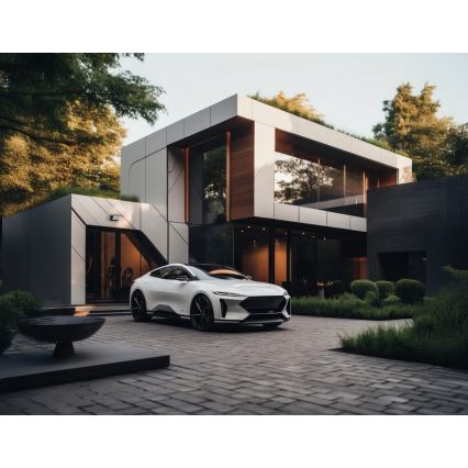 Aplică de perete pentru exterior XERTO LED/20W/230V 3000/4000/6500K IP65 neagră