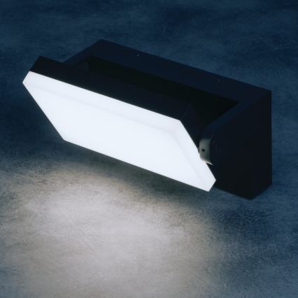 Aplică de perete pentru exterior XERTO LED/20W/230V 3000/4000/6500K IP65 neagră