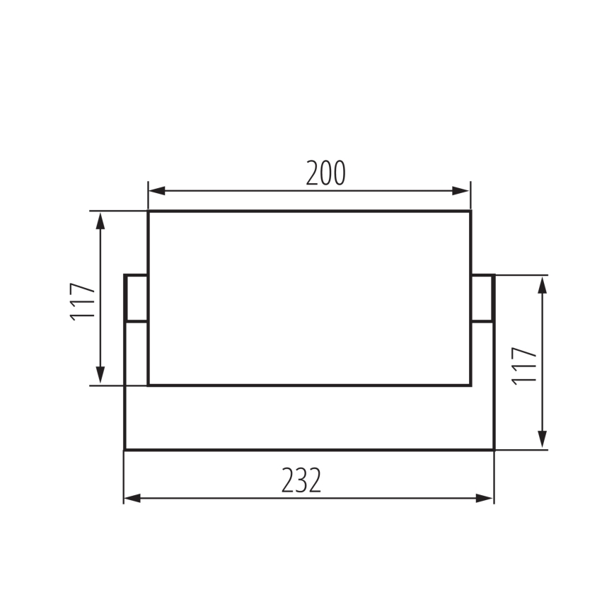 Aplică de perete pentru exterior XERTO LED/20W/230V 3000/4000/6500K IP65 neagră