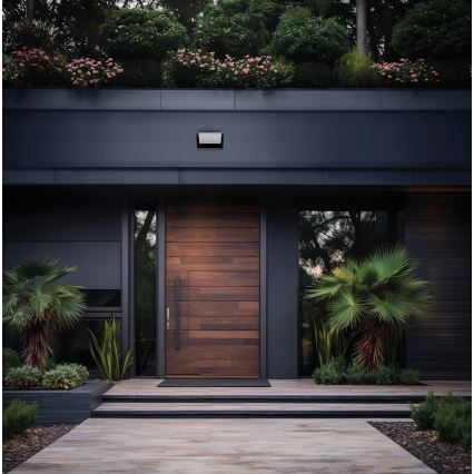 Aplică de perete LED XERTO pentru exterior, cu senzor de mișcare și senzor crepuscular, LED/20W/230V 3000/4000/6500K IP44, negru