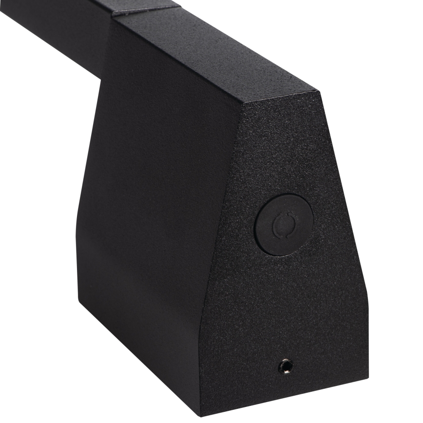 Aplică LED de exterior YALTE, 9W, 230V, 3000/4000/6500K, 61,5 cm, IP54, negru