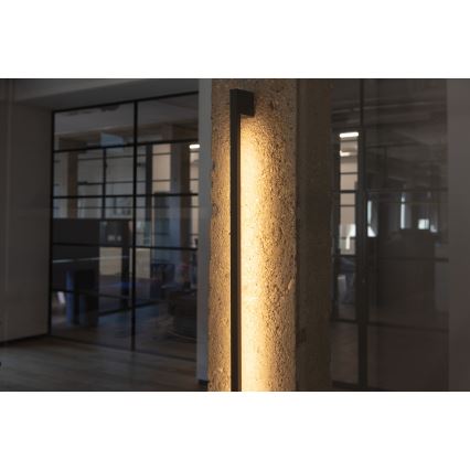 Aplică LED de exterior YALTE, 12W, 230V, 3000/4000/6500K, 123 cm, IP54, negru