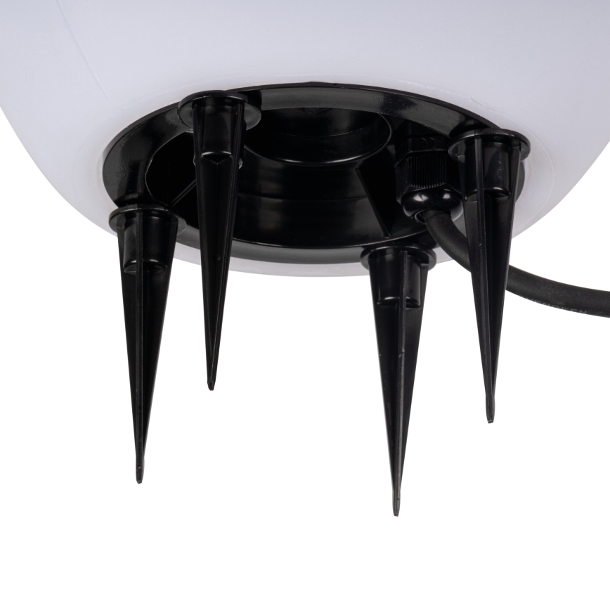 Lampă de exterior STONO, 1x E27, 15 W, 230 V, diametru 20 cm, IP65, albă