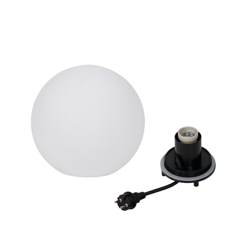 Lampă de exterior STONO, 1x E27, 15 W, 230 V, diametru 20 cm, IP65, albă