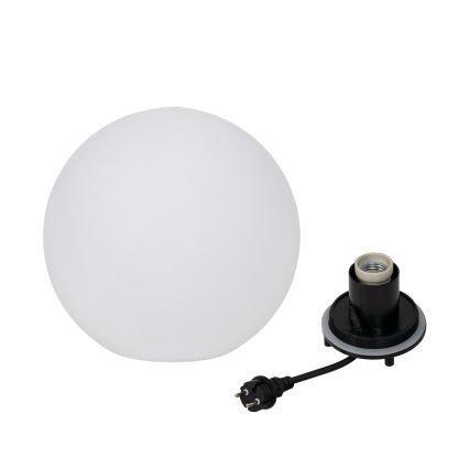 Lampă de exterior STONO, 1x E27, 20 W, 230 V, Ø 30 cm, IP65, albă