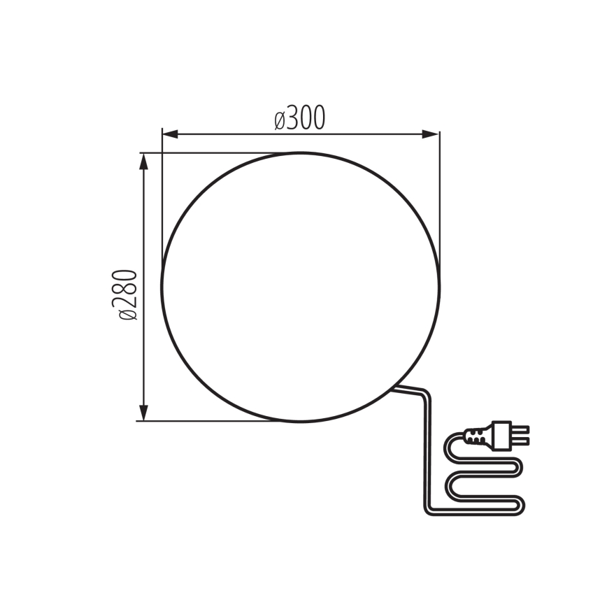 Lampă de exterior STONO, 1x E27, 20 W, 230 V, Ø 30 cm, IP65, albă