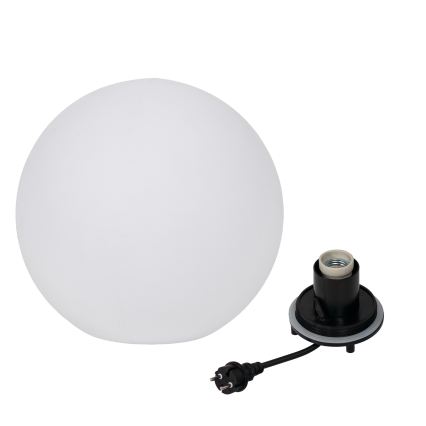 Lampă de exterior STONO 1xE27/20W/230V, diametru 40 cm, IP65, albă