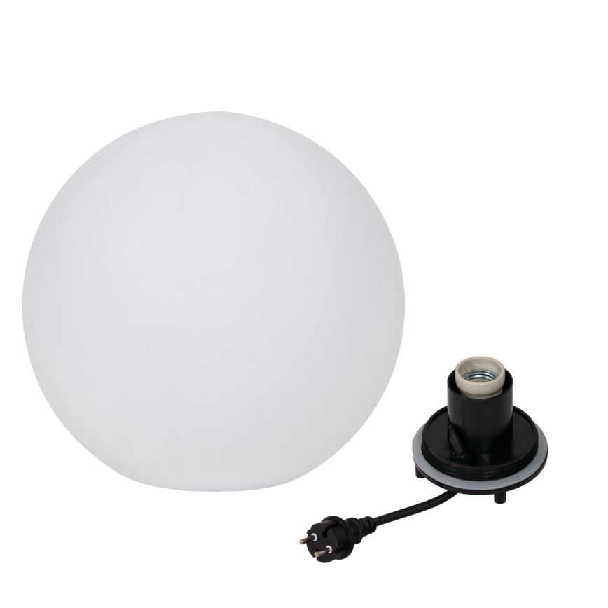 Lampă de exterior STONO 1xE27/20W/230V, diametru 40 cm, IP65, albă