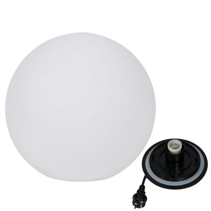 Lampă de exterior STONO, 1 x E27, 20W, 230V, Ø 50 cm, IP65, albă