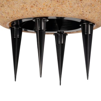 Lampă de exterior STONO 1x E27/15W/230V Ø 20 cm IP65 bej