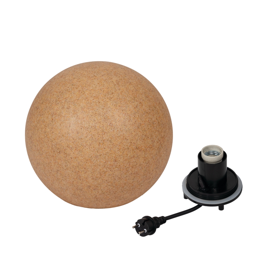 Lampă de exterior STONO 1xE27/20W/230V, diametru 30 cm, IP65, bej