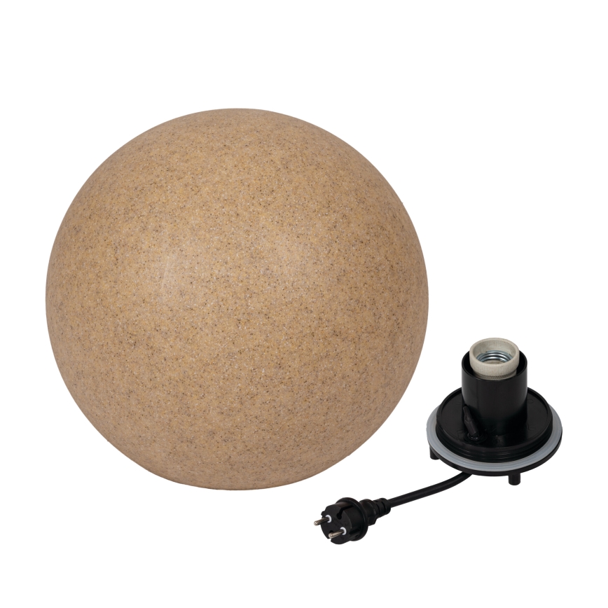 Lampă de exterior STONO, 1 x E27, 20 W, 230 V, Ø 40 cm, IP65, bej
