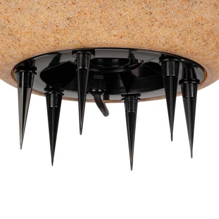 Lampă de exterior STONO, Ø 50 cm, 1x E27/20W/230V, IP65, bej