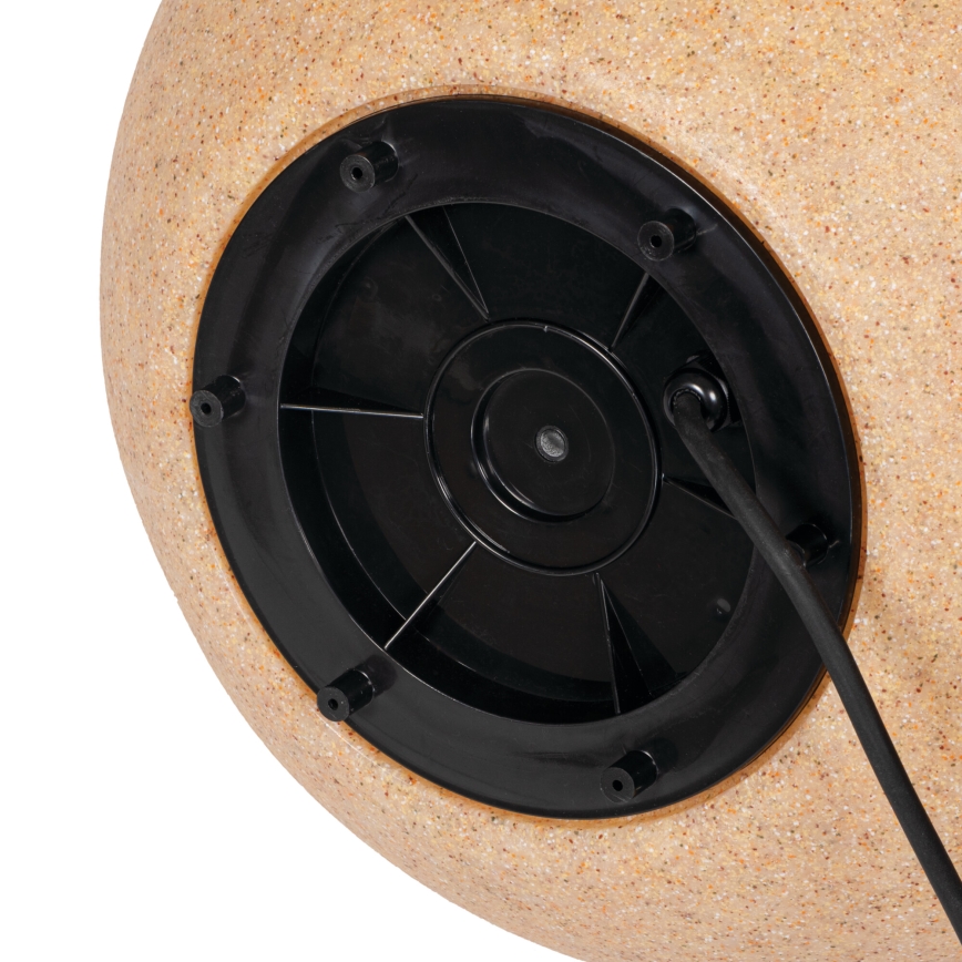 Lampă de exterior STONO, Ø 50 cm, 1x E27/20W/230V, IP65, bej