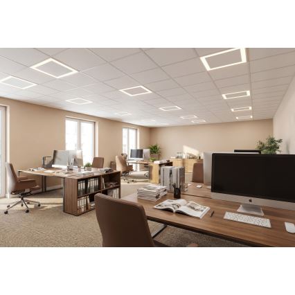Cadru LED pentru plafon casetat AVAR, 32W, 230V, 3000/4000/6000K, 60x60 cm, UGR19