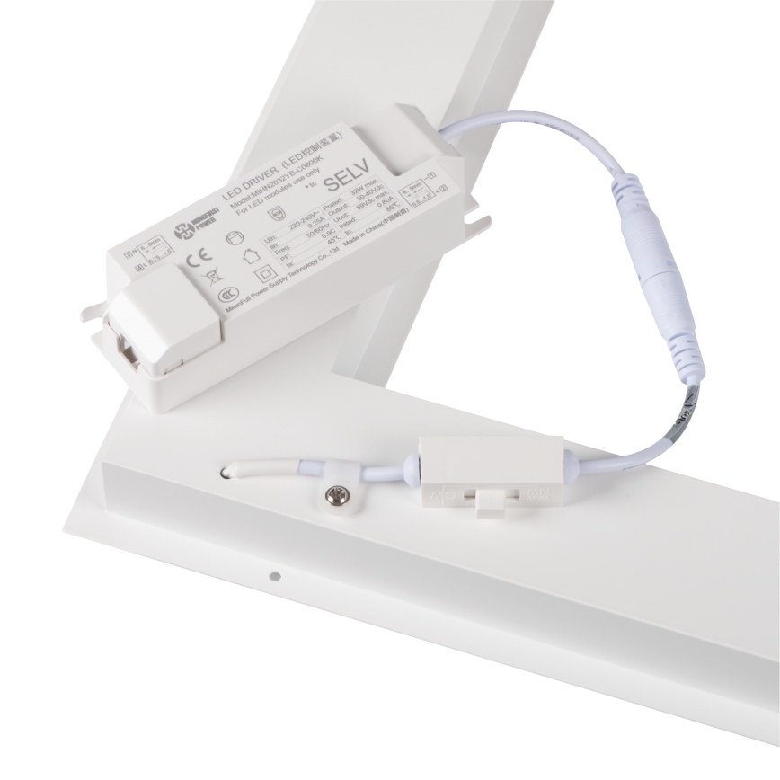 Cadru LED pentru plafon casetat AVAR, 32W, 230V, 3000/4000/6000K, 60x60 cm, UGR19