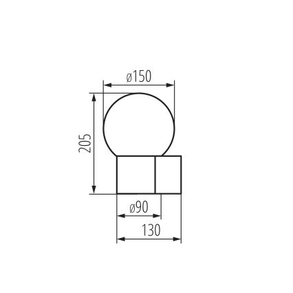 Lampă de perete pentru exterior STONO 1xE27/15W/230V IP65 antracit