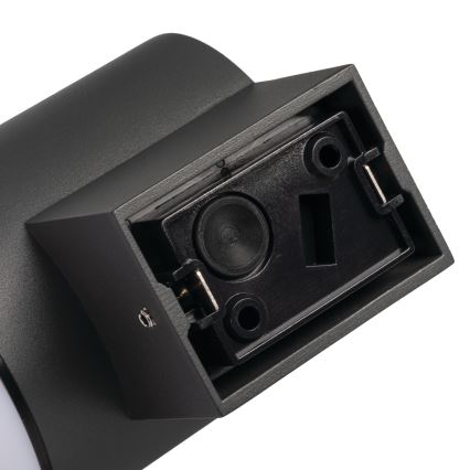 Lampă de perete pentru exterior cu senzor de mișcare și de crepuscul STONO 1xE27/15W/230V IP65 antracit
